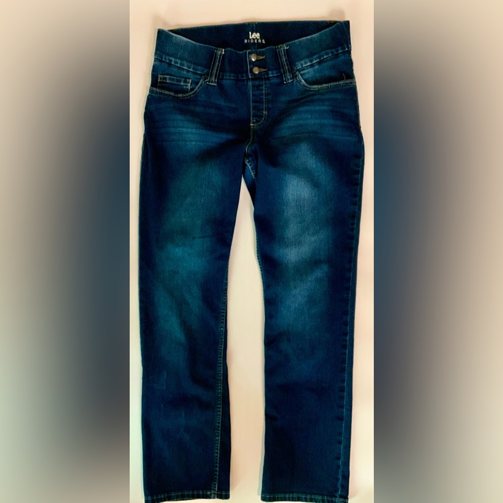 Lee Riders Mid-Rise Straight Leg Jeans - Dark Indigo | Gently Worn